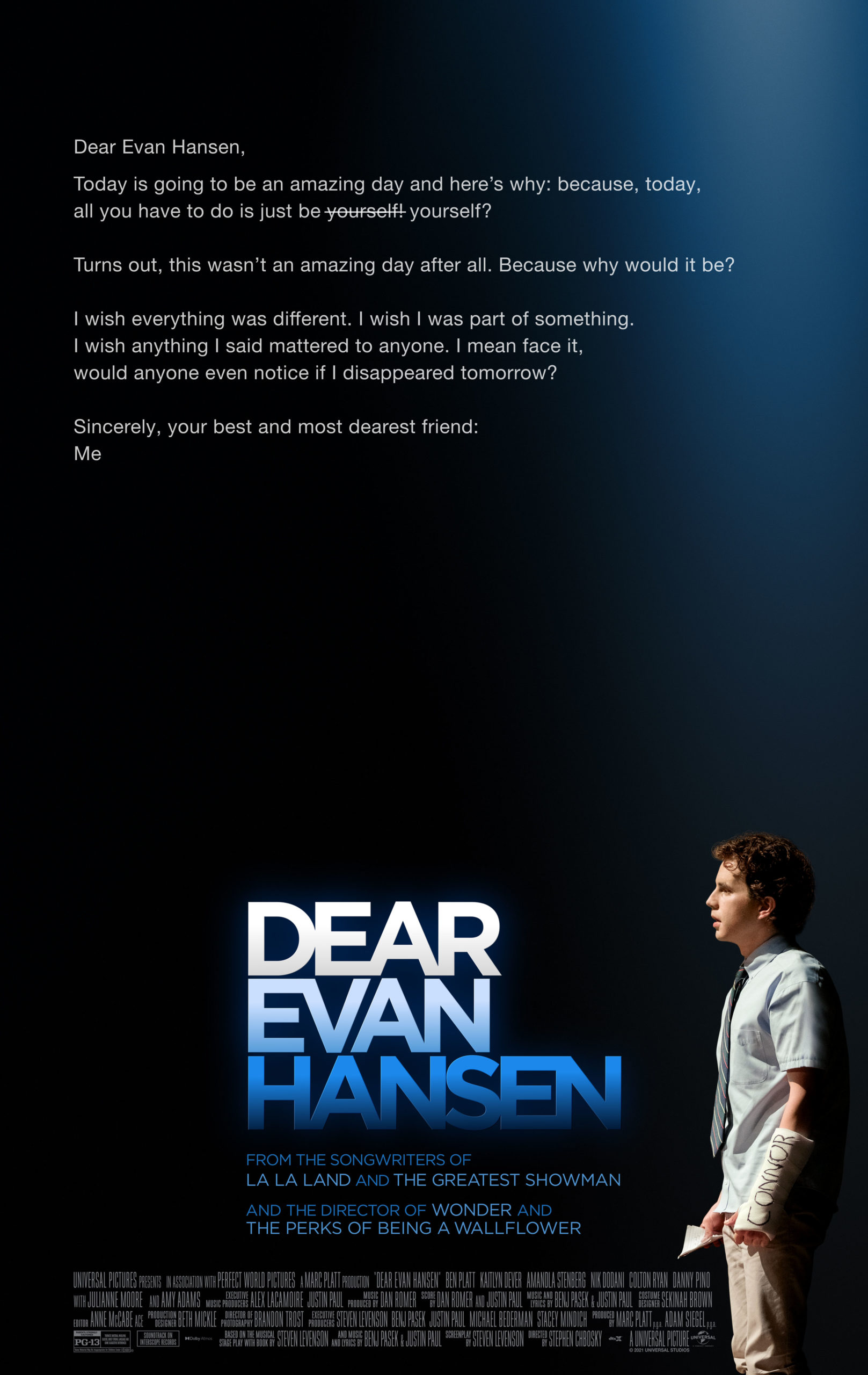 Dear Evan Hansen poster (Courtesy of Universal Pictures)